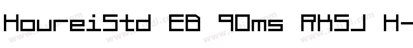 HoureiStd EB 90ms RKSJ H字体转换